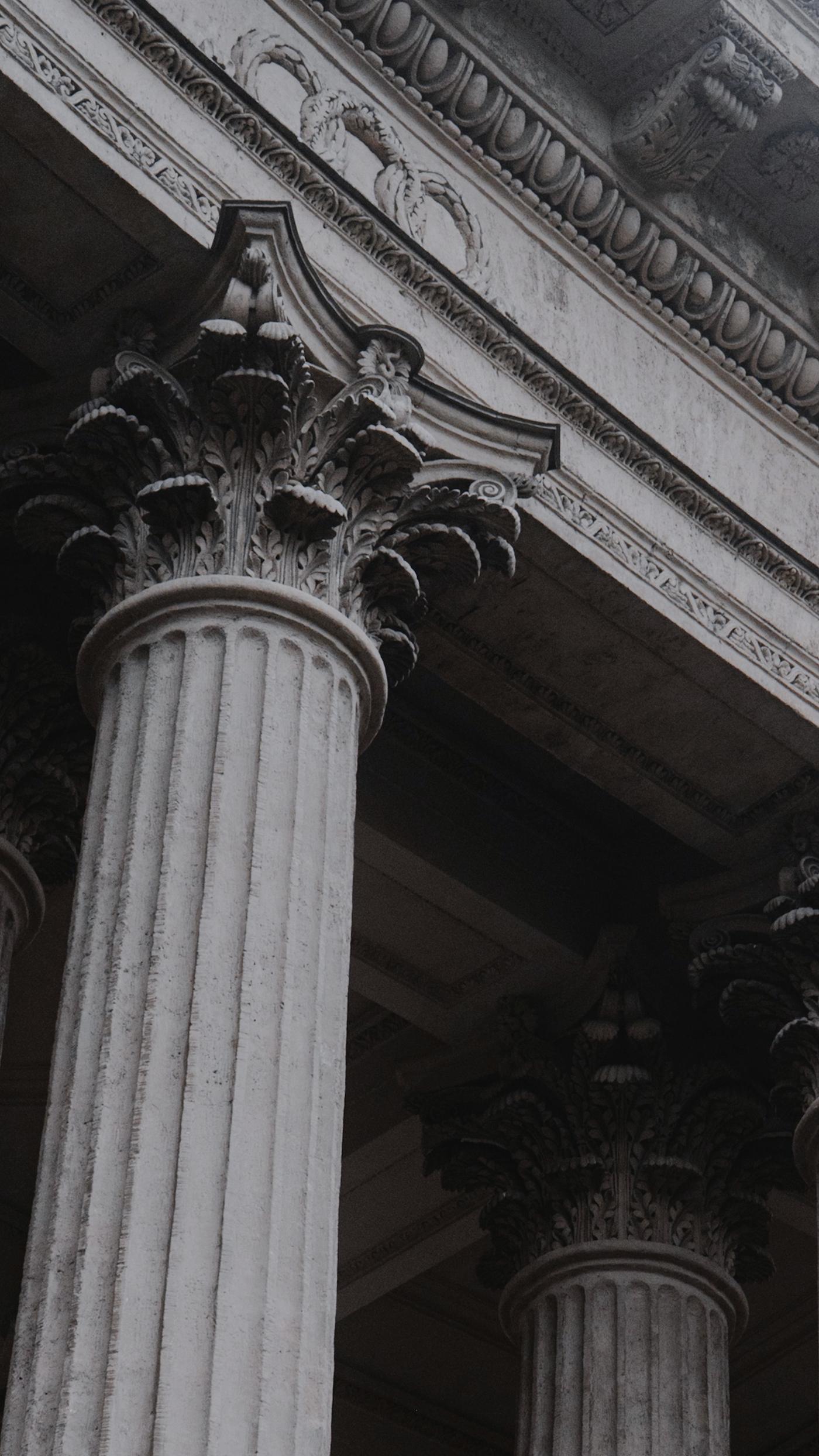 Capitel de una columna clásica